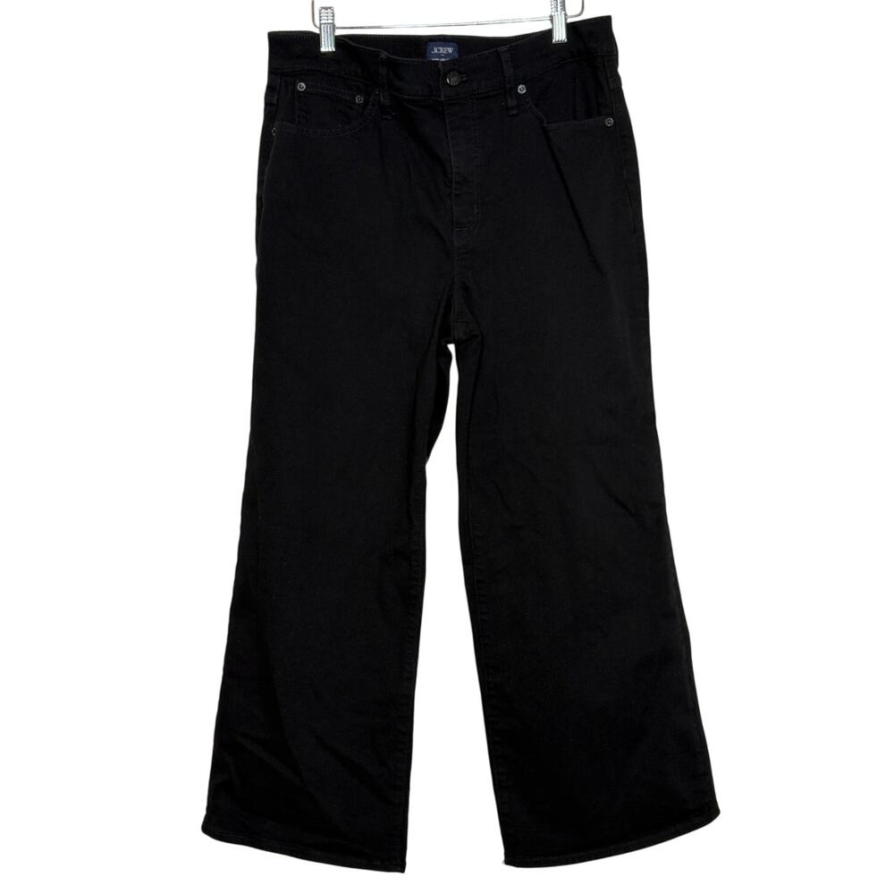 J.Crew Wide-Leg Crop Jeans – Size 31 – Black